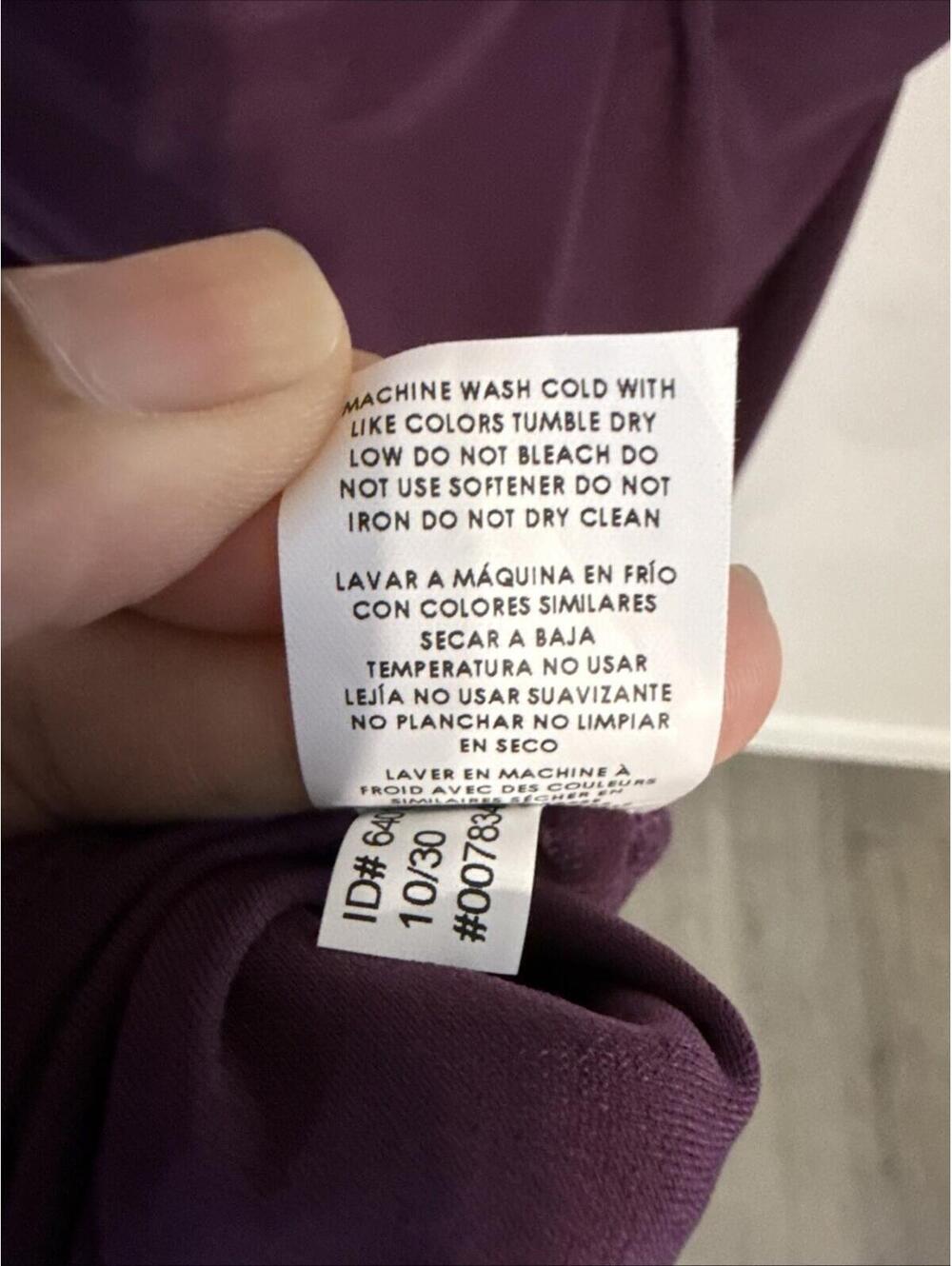 NWT Express Purple Ruched Spaghetti Strap V-Neck Dress - LRG - Picture 9 of 9